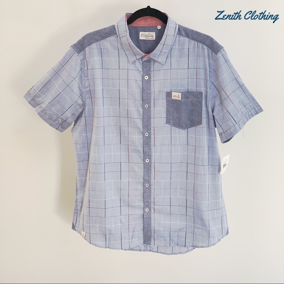 NWT-7 DIAMONDS 💎 Shortsleeve Button Up Shirt - Picture 2 of 8